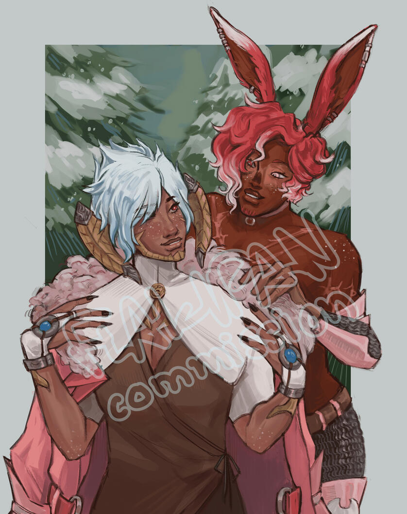 Two Half Body Commission