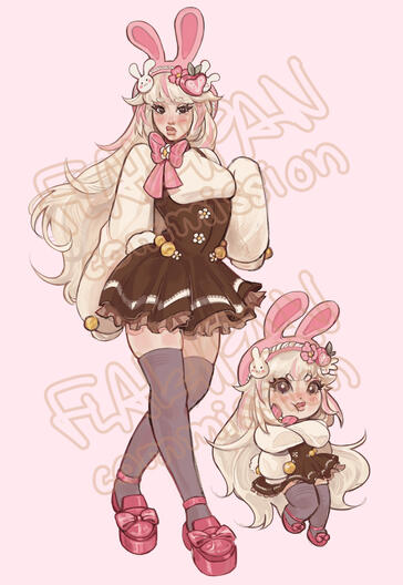 Full Body + Chibi Commission