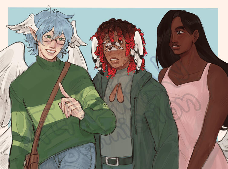 Three Half Body Commission