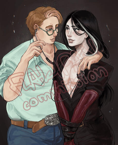 Two Half Body Commission